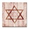 Crafted Creations Brown and Beige Star of David I Square Wall Art Decor 12" x 12"
